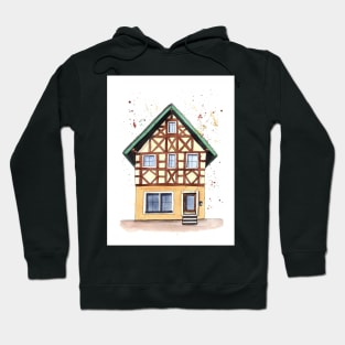 half-timbered house in Germany Hoodie